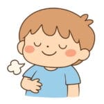 Smiling person with breath (1)